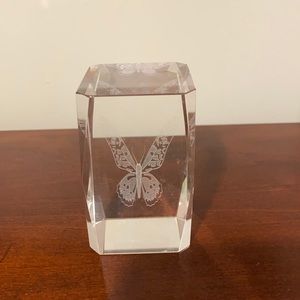 butterfly glass decor